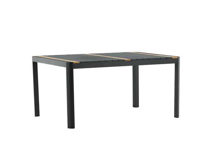 Rebellenclub Ferna Tuintafel - 150 x 90cm - Zwart