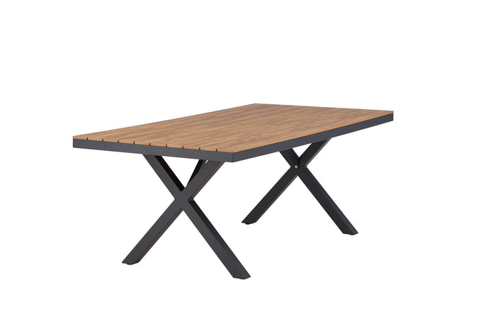 Rebellenclub Dandy Tuintafel - 200 x 100cm - Zwart|Bruin