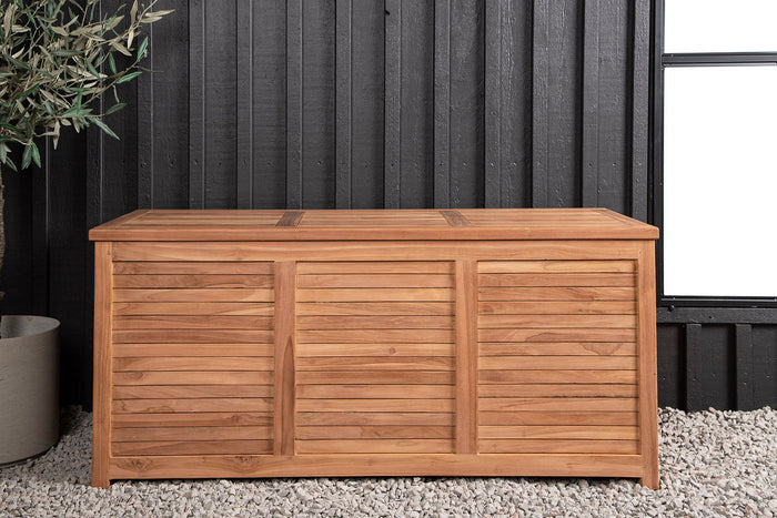 Rebellenclub Halon Kussen Opbergbox - 130 x 50cm - Naturel Hout