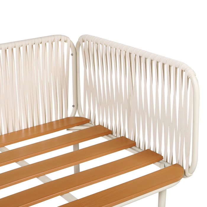 Beliani - SENISE - Tuinbank - Grijs - Aluminium