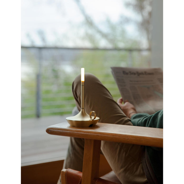 Graypants Wick Small tafellamp LED oplaadbaar grafiet