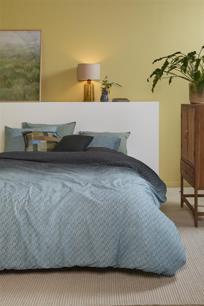 Beddinghouse Noa Dekbedovertrek - 200x200/220 - Blauw