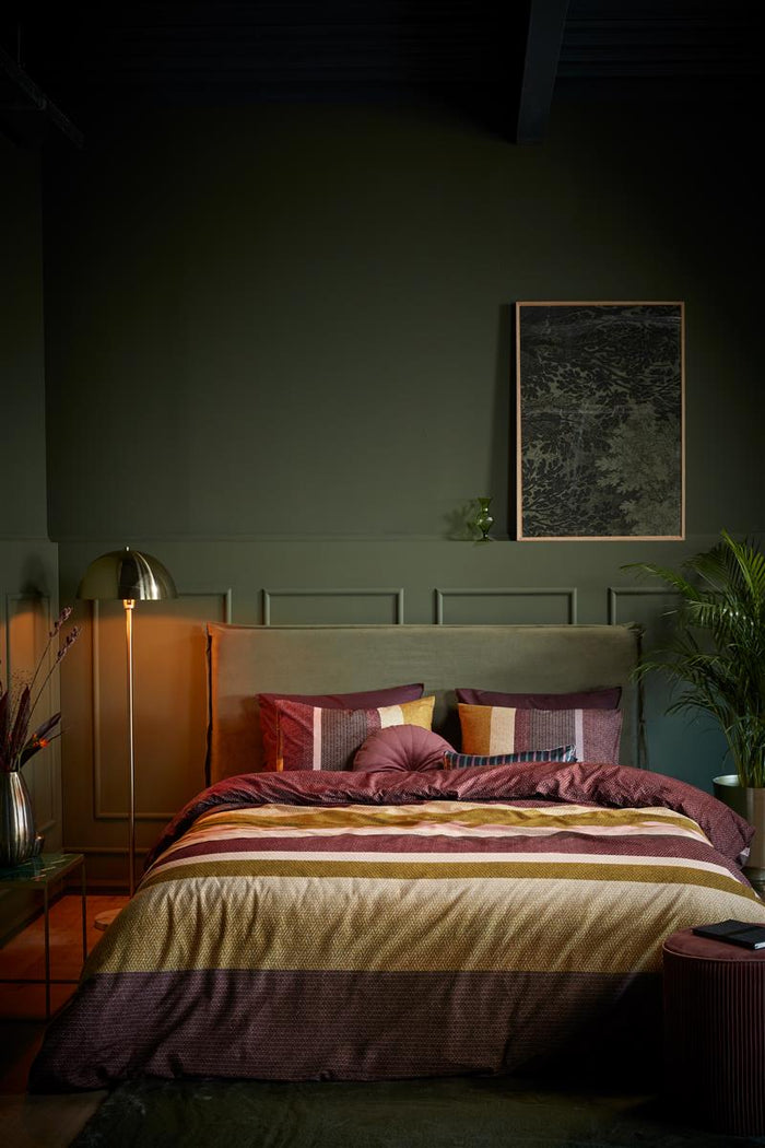 Beddinghouse Jorren Dekbedovertrek - 240x200/220 - Donker Rood