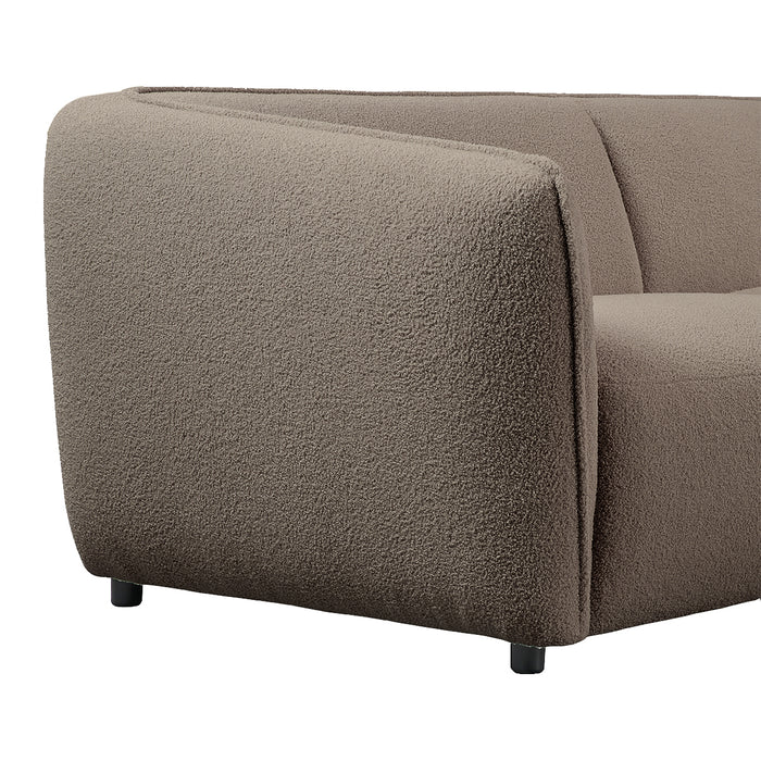 by fonQ Soft 3-zitsbank - Bouclé - Taupe