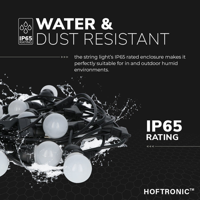 6.6m LED String light RGB - buiten lampjes snoer 12 RGB LEDs incl.