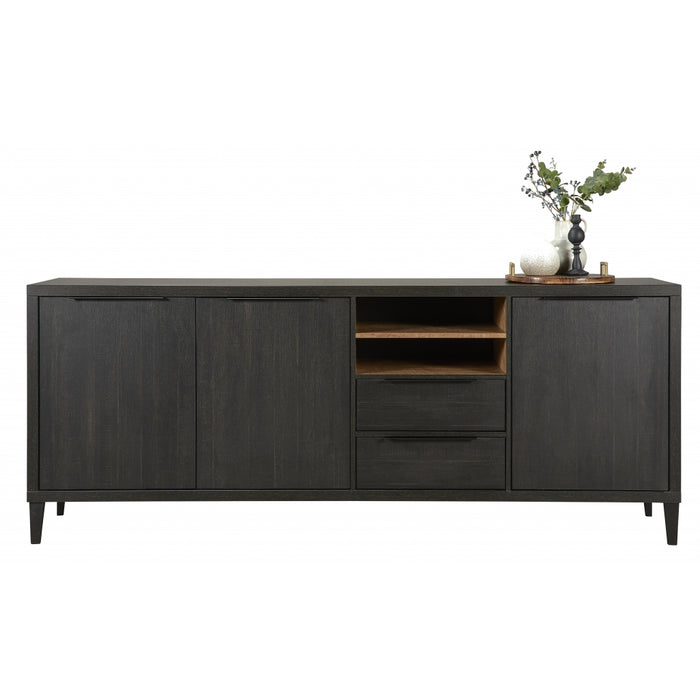 Dressoir Zwanenburg - Antraciet|Zwart - MDF