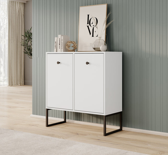 Meubella Dressoir Lyndall - Wit - 77 cm