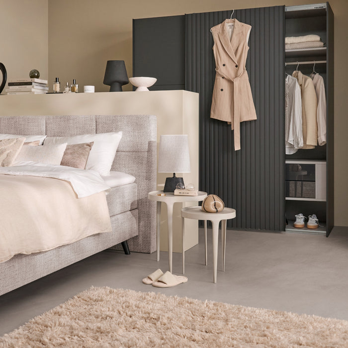 Kledingkast Bakel - Antraciet|Zwart - Spaanplaat