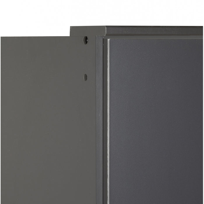 Kledingkast Stolpen - Antraciet|Grijs|Zwart - Spaanplaat