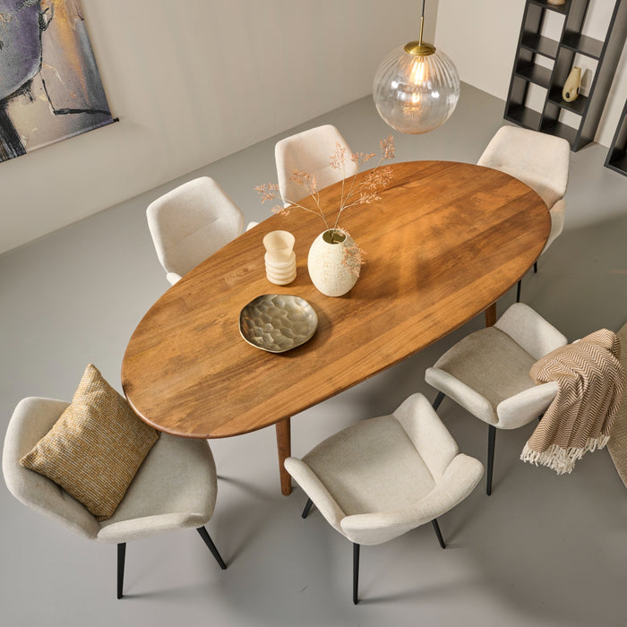 Eettafel Rego - Bruin|Hout - Mango - Hout