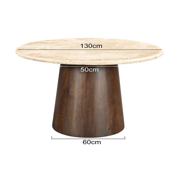 Livingfurn - Eetkamertafel Valentino Round 130cm