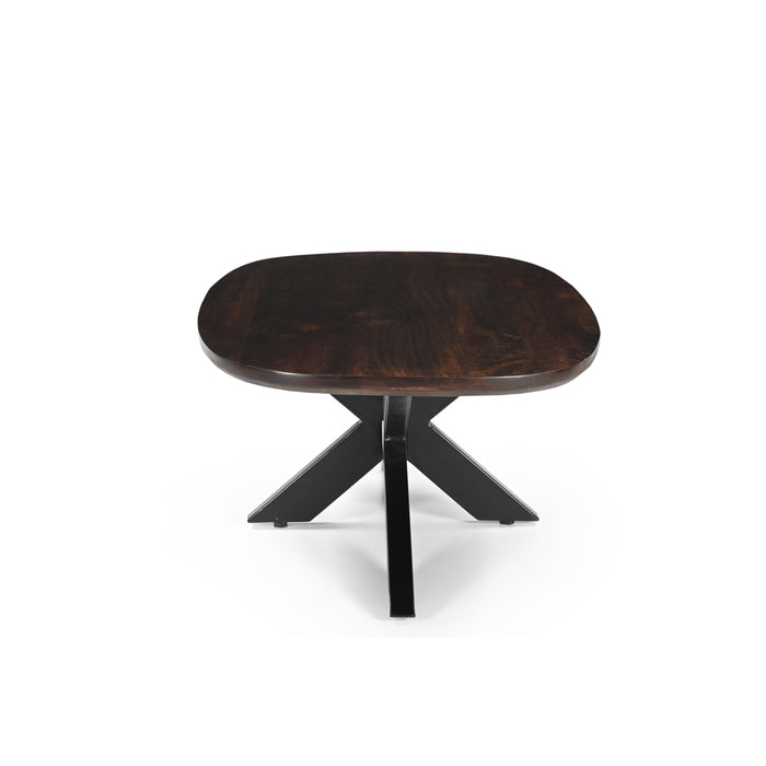 Livingfurn - Salontafel Jesper Brown 120cm - Mangohout | Gecoat Staal