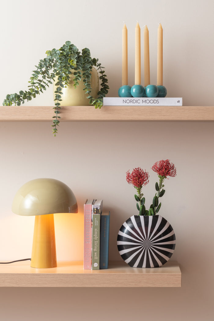 Present Time Kandelaar Bubbles Round - Blauw - Ø19cm