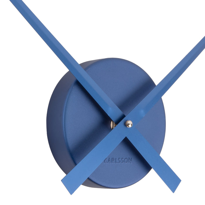Karlsson Wandklok Little Big Time Mini Metallic - Blauw - Ø41cm