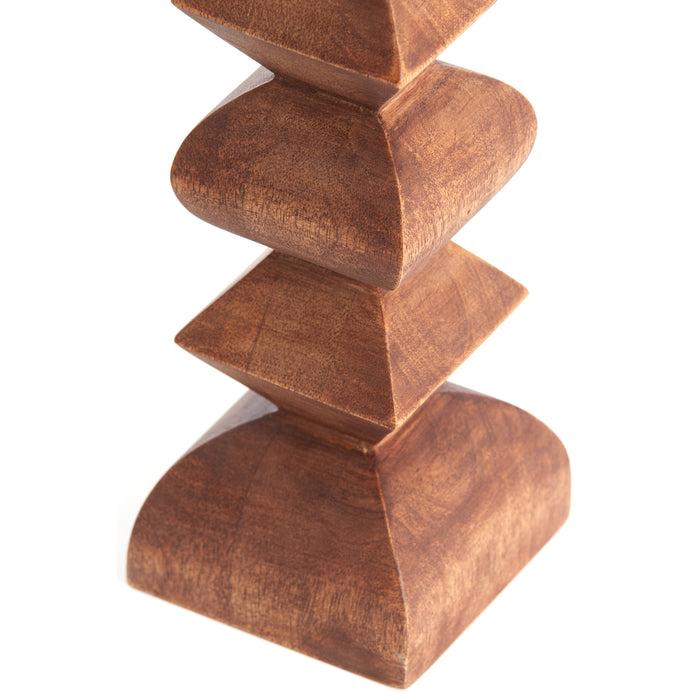 Light & Living - Kandelaar ALVERCA - Ø10.5x33.5cm - Bruin