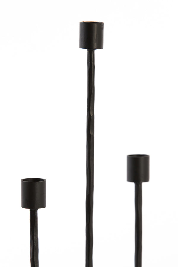 D - Light & Living - Kandelaar NICOLE - 22.5x15x45.5cm - Zwart