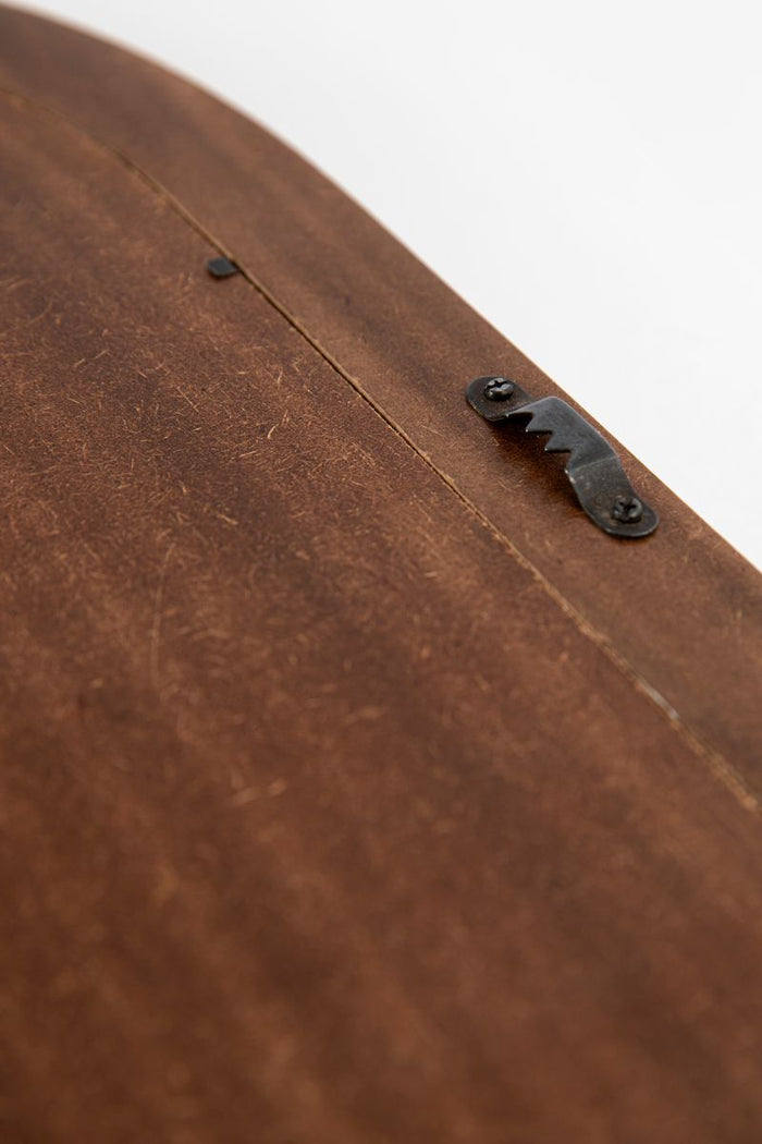 Sissy-Boy Oranje hangspiegel met geblokte omlijsting