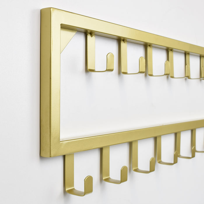 LOFT42 Jasmin Kapstok – Beige – Metaal – 9 haken - 60x80x32