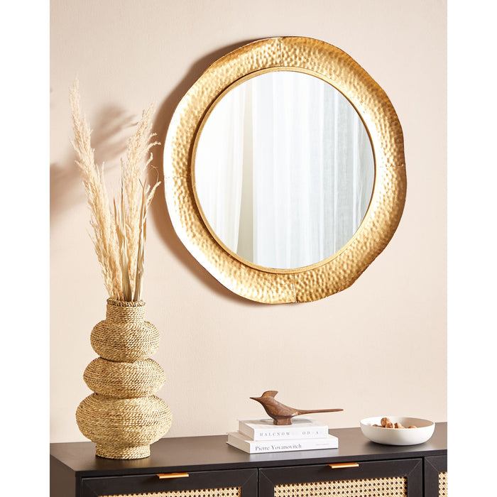 Beliani - MERCY - Wandspiegel - Goud - 68 cm - Metaal