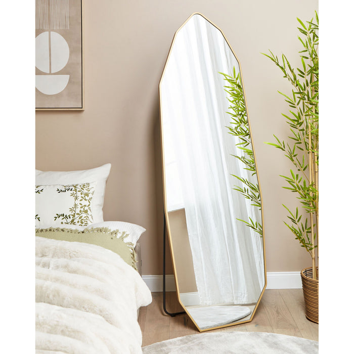 Beliani - TARTAS - Staande spiegel - Goud - 49 x 165 cm - Aluminium