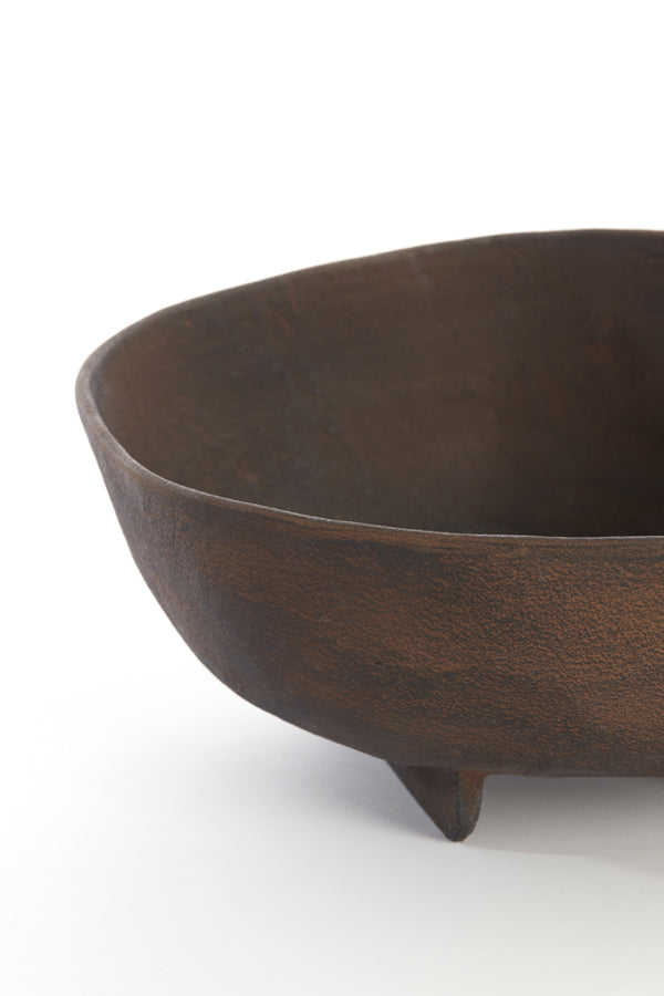 Light&living Schaal op voet 27x26,5x11,5 cm ROSANA donker bruin