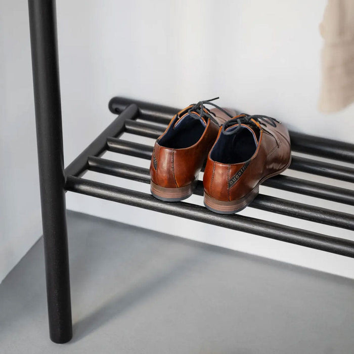 Rowico Home Milford eikenhouten kledingrek zwart - 91 x 181 cm