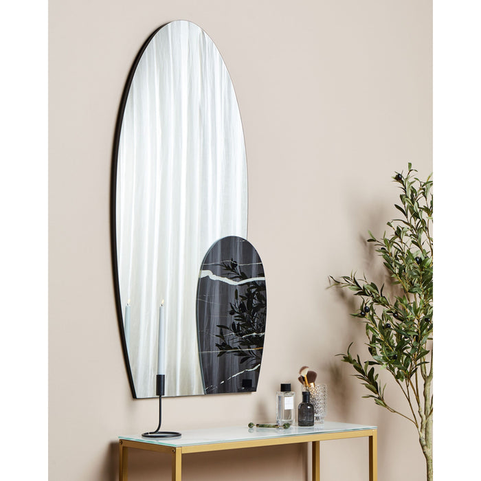 Beliani - VIERZON - Wandspiegel - Zwart - 58 x 120 cm - Glas