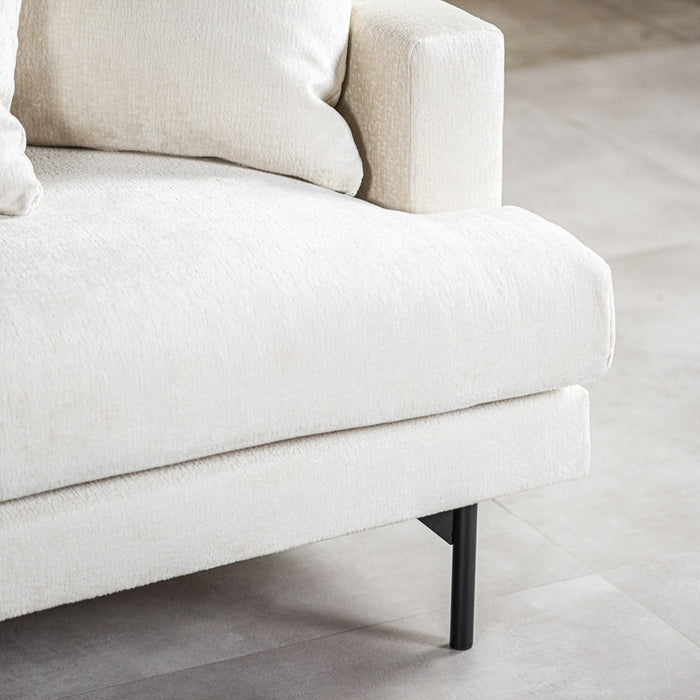 Giga Meubel - Hoekbank Stof - Champagne - 3-Zits Links - Loris