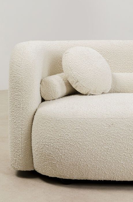 Kare Design Kelly Bank 3-zits - Bouclé Crème Wit