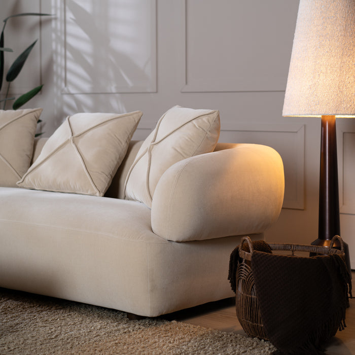 Bronx71 3-zitsbank Palermo velvet beige