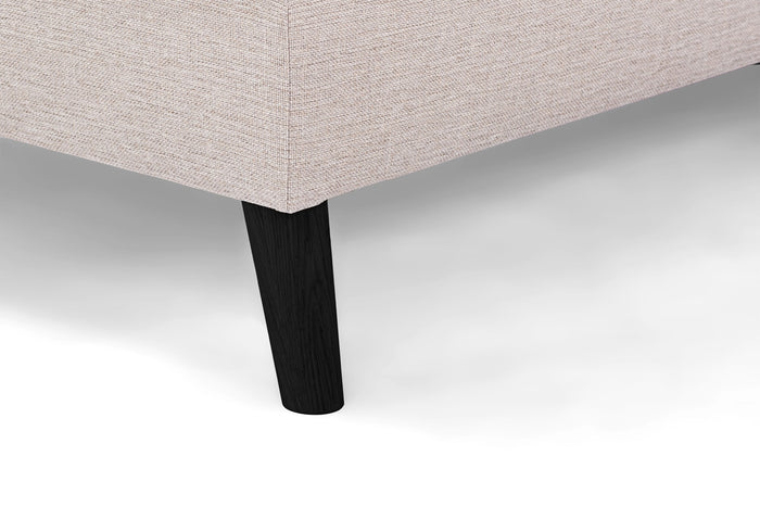 Giga Meubel - Hoekbank Stof - Beige|Zwart - 3-Zits Links 278cm - Inari