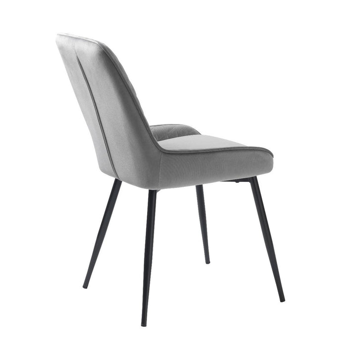 Nordic Home Bernt eetkamerstoel - velvet - grijs