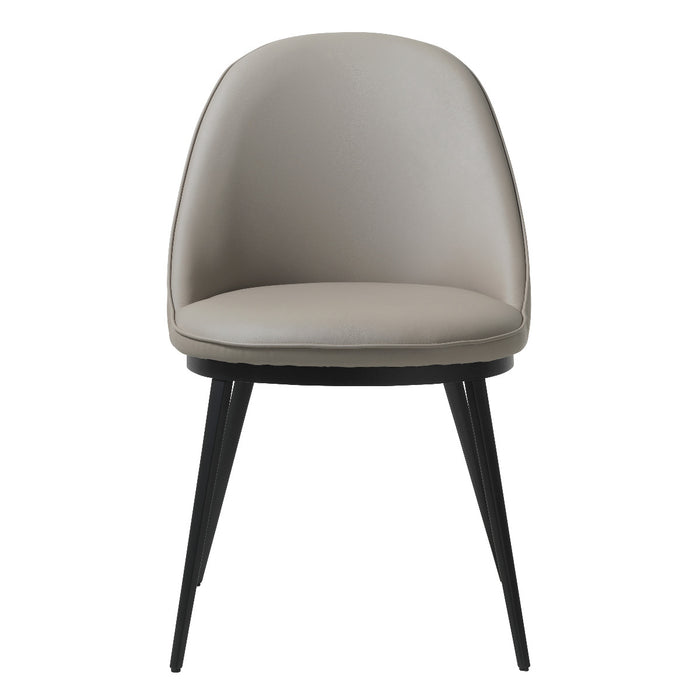 Nordic Home Arvid eetkamerstoel - leer - taupe