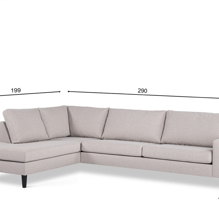 Giga Meubel - Hoekbank Grijs Stof - 3-Zits Rechts - Cover