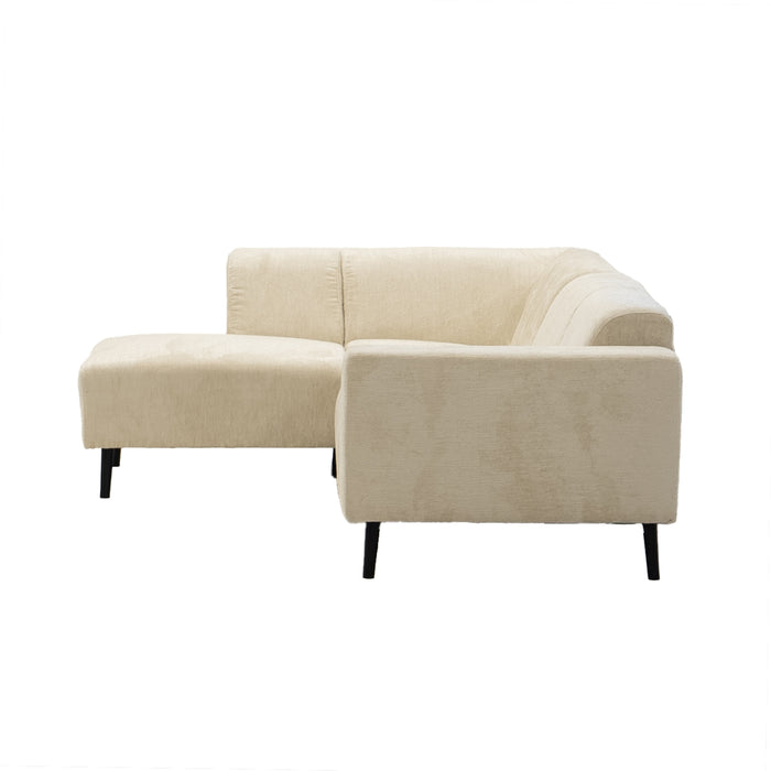 Giga Meubel - Hoekbank Beige - 3-Zits Rechts - 242x160x73cm - Turin