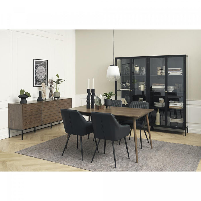 Nordic Home Kjell armstoel - pu leer - zwart