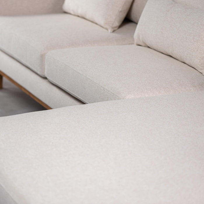 Giga Meubel - Hoekbank Stof - Beige - 3-Zits Rechts - Grande