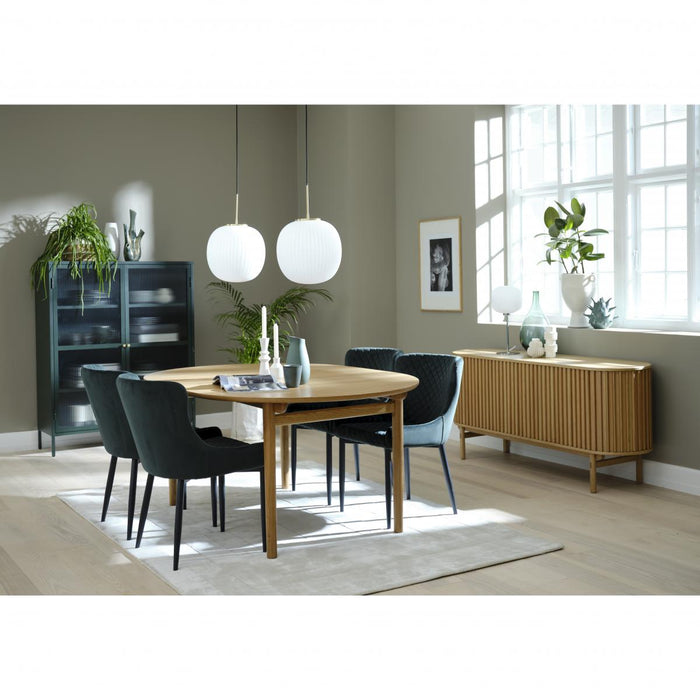 Nordic Home Milly eetkamerstoel velvet - groen