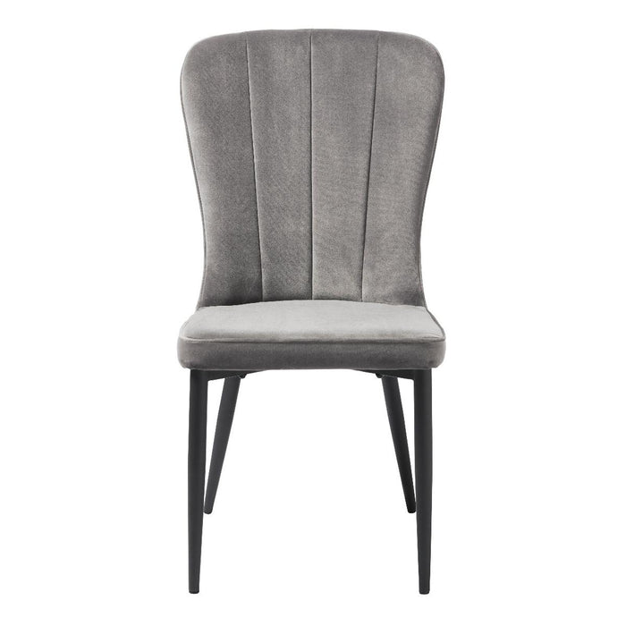 Nordic Home - Isak eetkamerstoel - velvet - grijs