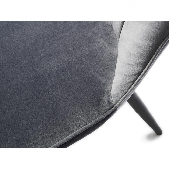 Nordic Home Isak eetkamerstoel - velvet - grijs