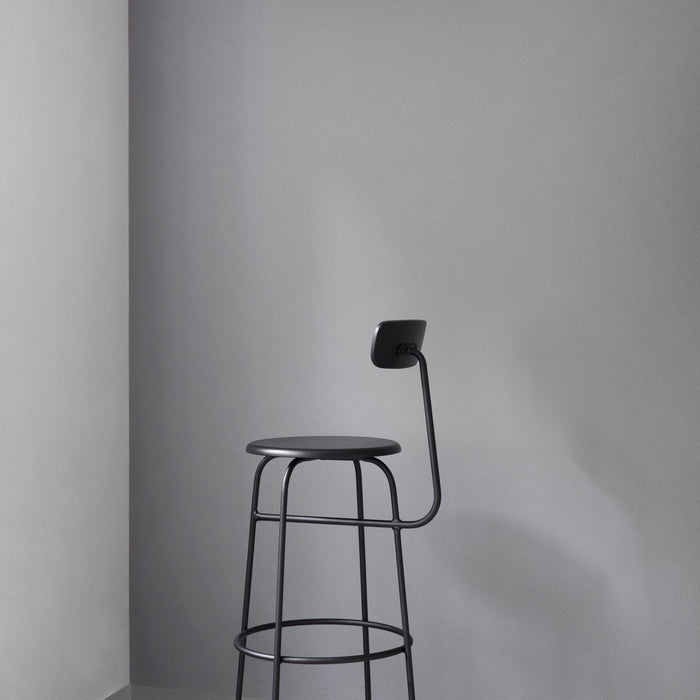 Audo Copenhagen Afteroom Bar barkruk H101 zitting Bouclé 02 donker