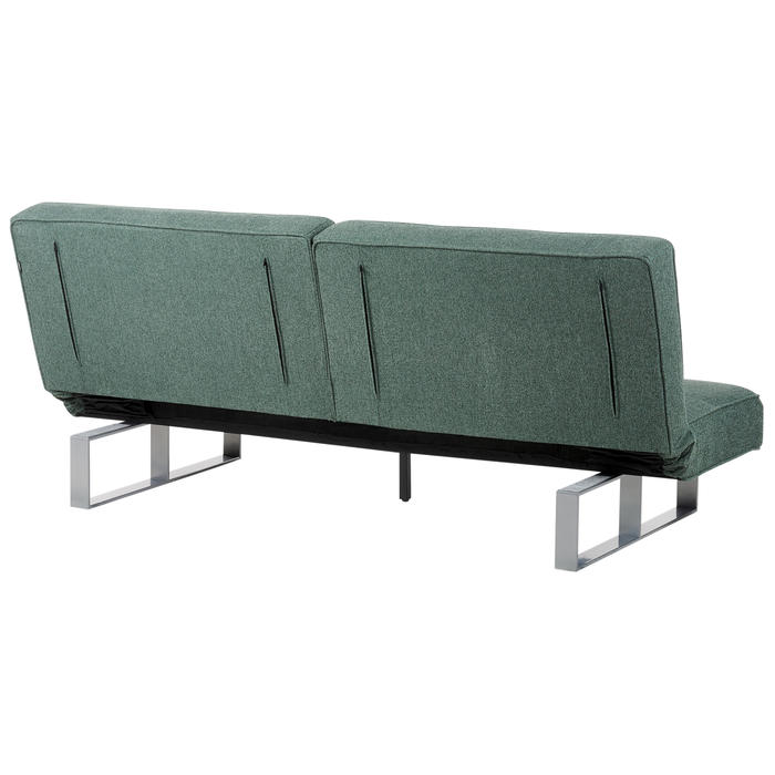 Beliani - DUBLIN - Slaapbank 3-zits - Donkergroen - Polyester