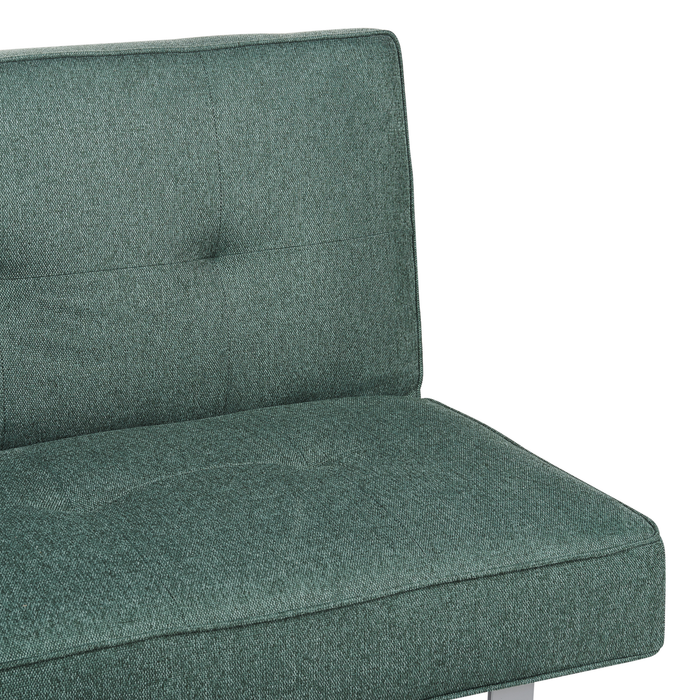 Beliani - DUBLIN - Slaapbank 3-zits - Donkergroen - Polyester