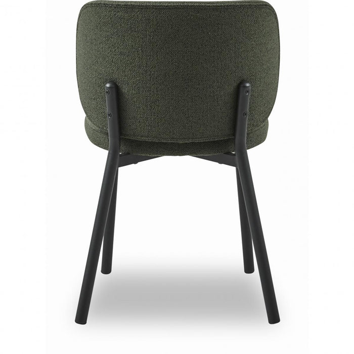 Nordic Home Milly eetkamerstoel bouclé - groen