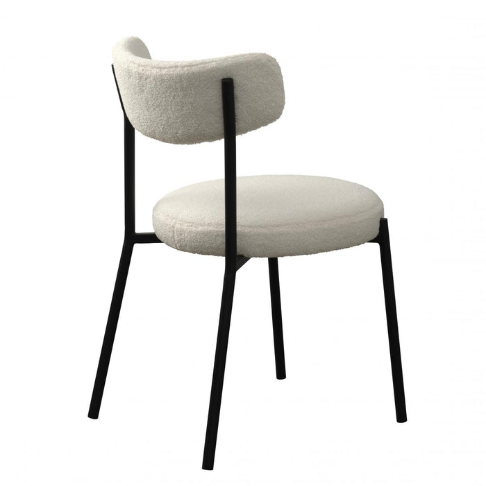 Nordic Home Frej eetkamerstoel - teddy - wit