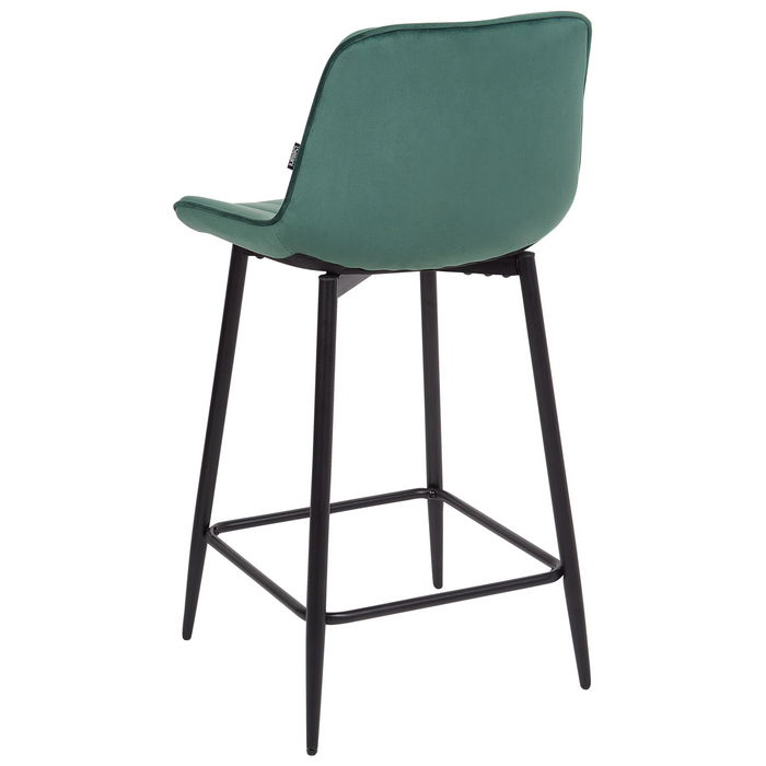 Beliani - DUBROVNIK - Barkruk set van 2 - Smaragdgroen - Fluweel