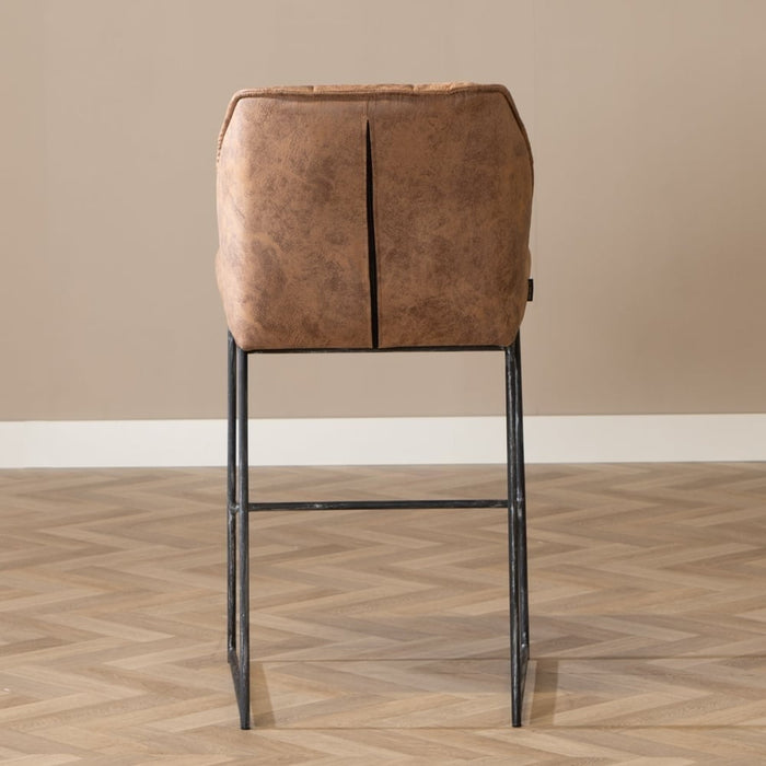 Bronx71 Industriële barkruk Abel cognac 82 cm