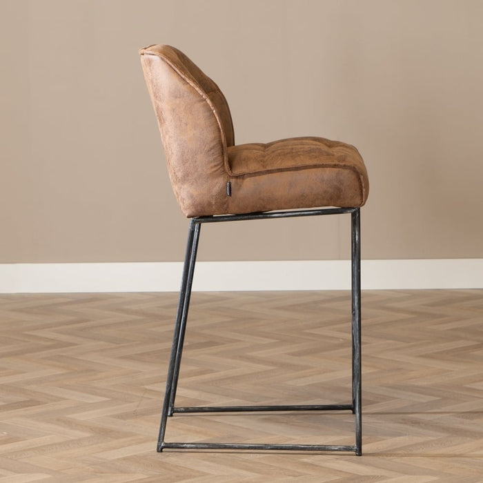 Bronx71 Industriële barkruk Abel cognac 82 cm