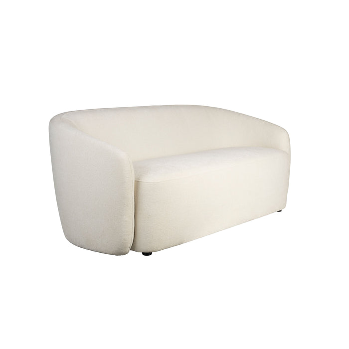 Housecraft Living Len Bank 3-zits Teddy stof Wit