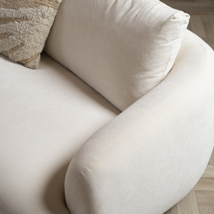 Bronx71 Hoekbank Isa chenille off white links